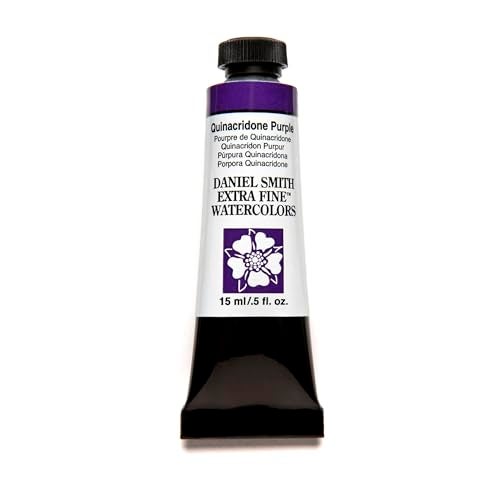 DANIEL SMITH 284600225 Extra Fine Watercolor 15ml Paint Tube, Quinacridone Purple - Image 1