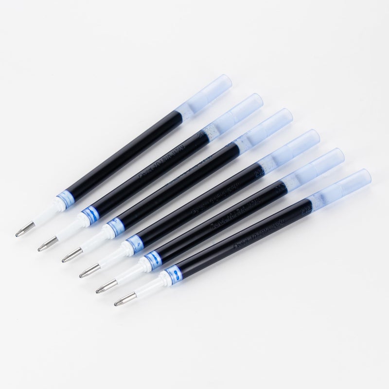 Pentel Refill Ink - For Energel Gel Pen  1.0Mm Metal Tip  Bold  Blue Ink  Pack Of 6 Refills (Lr10-6C) - Image 1