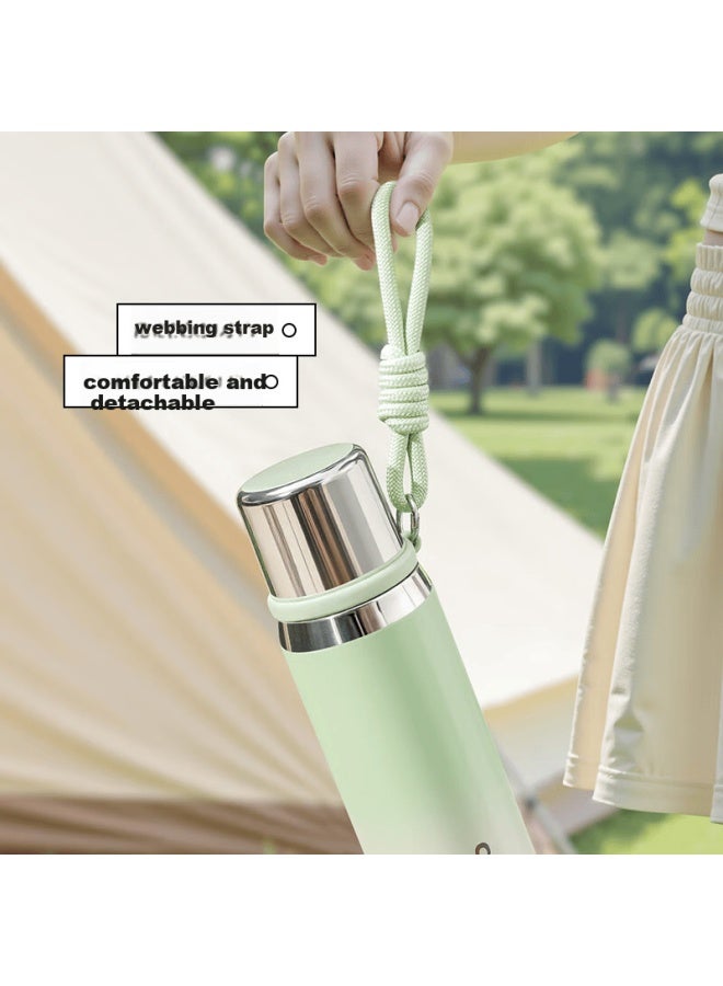 Cille Large Capacity Insulated Bottle 316l Stainless Steel Water Bottle For Men And Women Outdoor Student Tea Cup Morning Mist Gray 630ml - Image 5