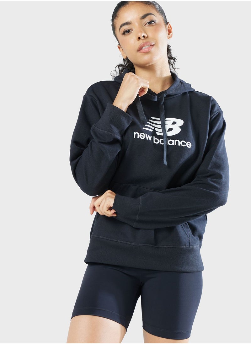 New Balance - Essential Stacked Logo Hoodie - Image 1