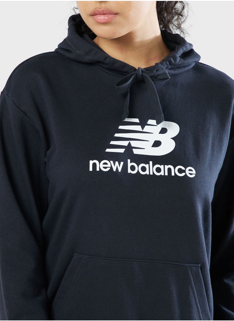 New Balance - Essential Stacked Logo Hoodie - Image 1