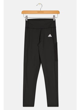 Adidas Kids Girl Pull On Training Leggings, Black  - Image 1