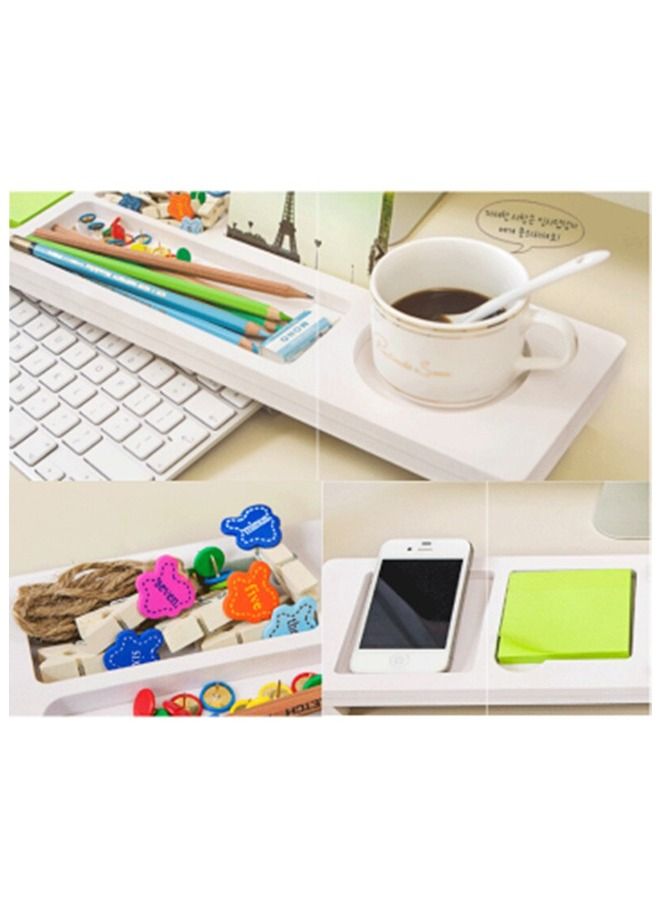 ياميم رف تخزين متعدد الوظائف فوق لوحة المفاتيح - Image 3