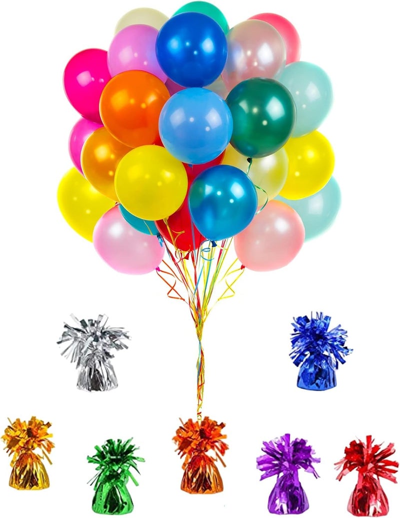 Chochkees Black Metallic Balloon Weights, 6-Pack Birthday Party Favors, 5.5" Inches, - Image 4