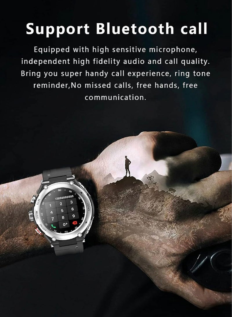 T92 Smart Bracelet, Bluetooth 5.0 Waterproof Smart Fitness Watch With Earbuds, 9D Stereo Full Touch Screen Music Bracelet For Men And Women, (1pc, Black And Silver) - Image 2