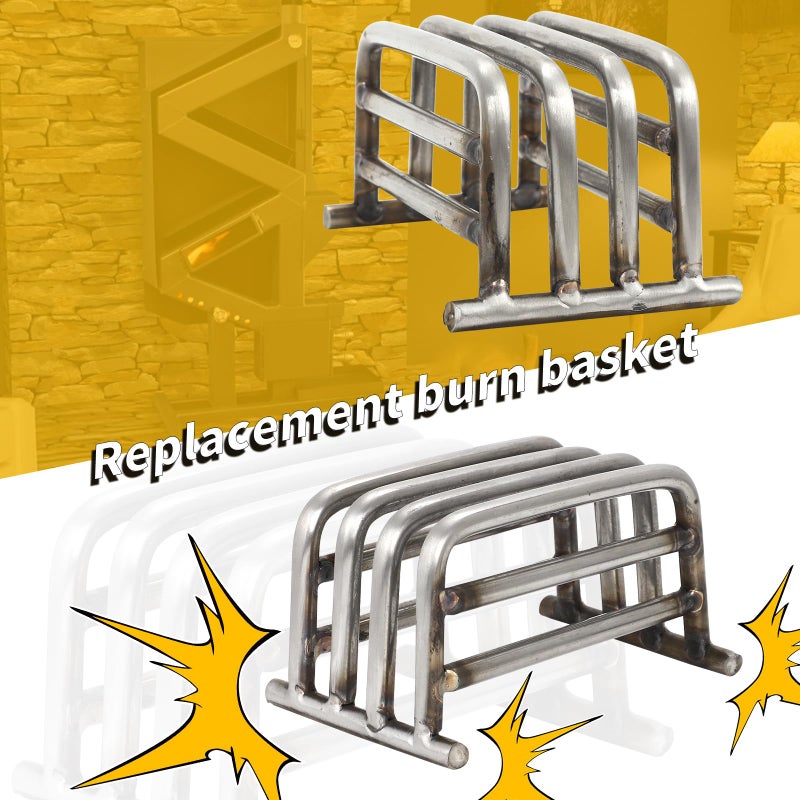 Foruly Pellet Stove Baskets, Pellet Stove Burn Pot for Wiseway Burn Basket Pot Allows Pellets to Burn Efficiently and Safely, 304 Stainless Steel Pellet Stove Basket - Image 5