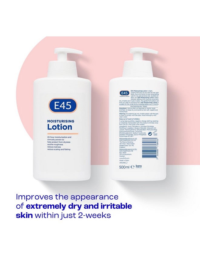E45 Dermatological Moisturising Lotion, 500 ml - Image 2