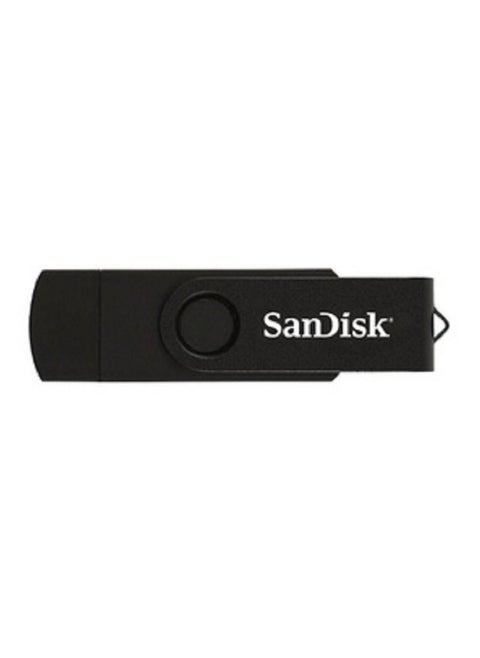 سانديسك فلاش درايف ميكرو 64قيقا بمنفذ USB مناسب للاجهزة المحمولة والكمبيوترات, لون أسود