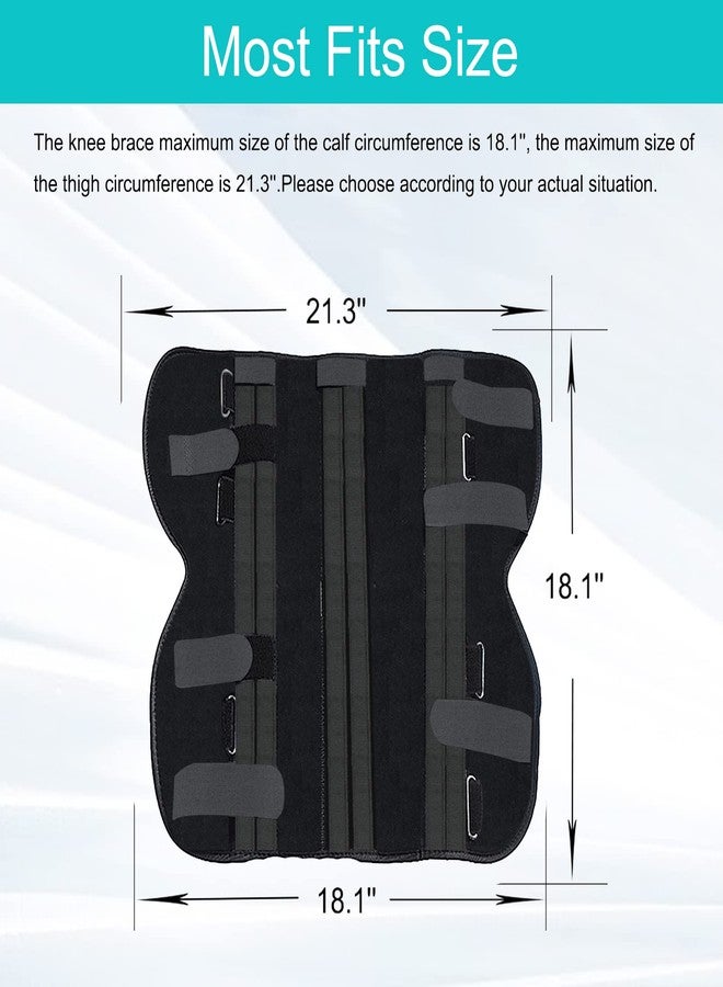 TANDCF Unisex Knee and leg immobilization Stabilizer for Post Surgery Recovery,Knee Fractures,Instability, ACL,MCL,Meniscus Tear,Arthritis,Displacement Recovery,18.1" Length Universal - Image 5