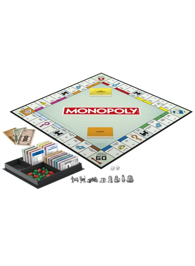 Monopoly Board Game | Classic Game with Storage Tray and Larger Tokens | Ages 8+ | 2 to 6 Players | Family Games for Kids and Adults | Kids Gifts - Image 5
