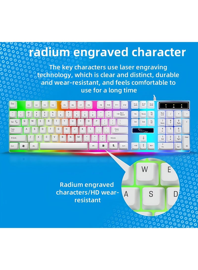 G21 Gaming Keyboard and Mouse Combo RGB Backlit Ergonomic Set for PC Gamer Laptop Gaming - Image 4