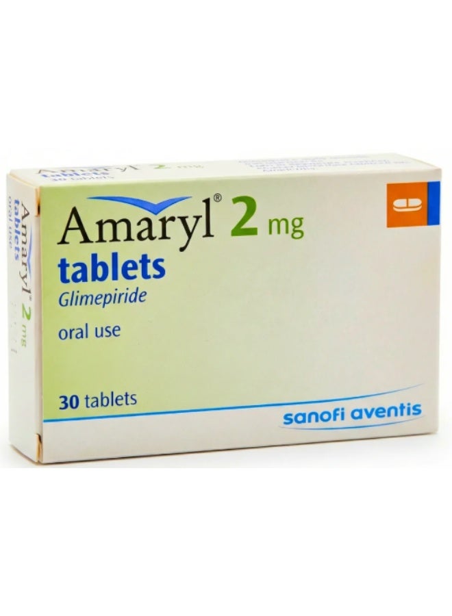sanofi Amaryl 2 mg Glimepiride 30 Tablets - Image 3