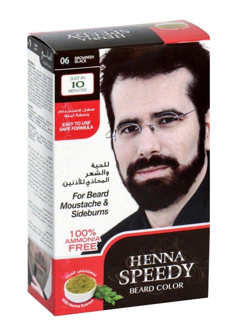 Professional Beard Colour Cream Tube Brownish Black 40g