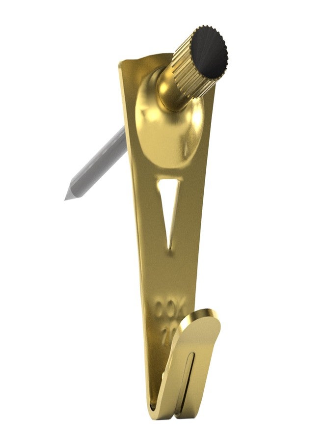 OOK 50615 Professional Picture Hangers, Art Hangers, Padded, Brass, Reusable Picture Hooks, 20lb (15 set) - Image 1