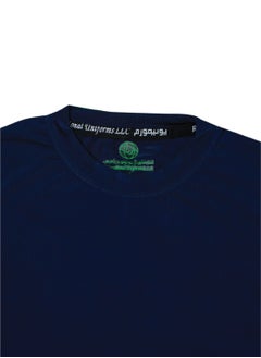 International Uniform L.L.C Men's Athleisure Full Sleeves Polyester Round Neck Blue T-shirt  - Image 4
