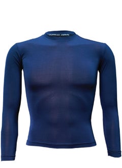 International Uniform L.L.C Men's Athleisure Full Sleeves Polyester Round Neck Blue T-shirt  - Image 1
