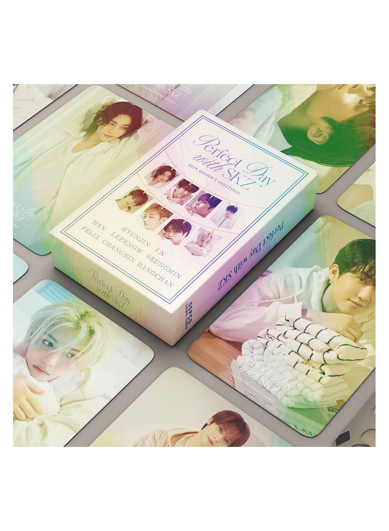 NIBEMINENT 55 قطعة كيبوب ستراي كيدز يوم مثالي مع بطاقات ليمو SKZ لهدايا مجموعة المعجبين - Image 2