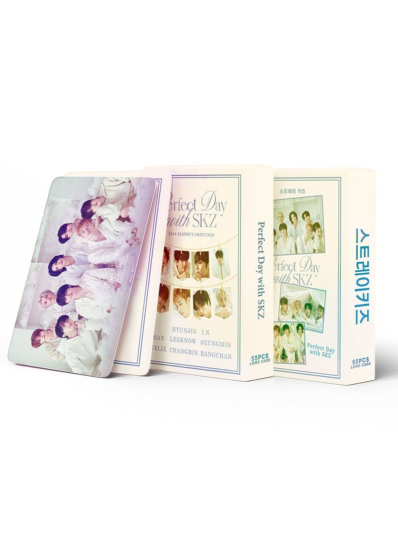 NIBEMINENT 55 قطعة كيبوب ستراي كيدز يوم مثالي مع بطاقات ليمو SKZ لهدايا مجموعة المعجبين - Image 3