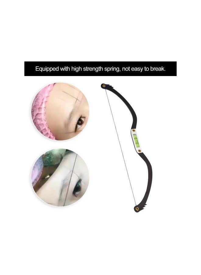 Generic - Line Marker Ruler Eyebrow Tattoo Line Marker Ruler Positioning Liner Sponge Measure Tool for Eyebrow Tattoo Measuring Permanent Makeup Brows Measure Tool with Thread Sponge Sucker - Image 1