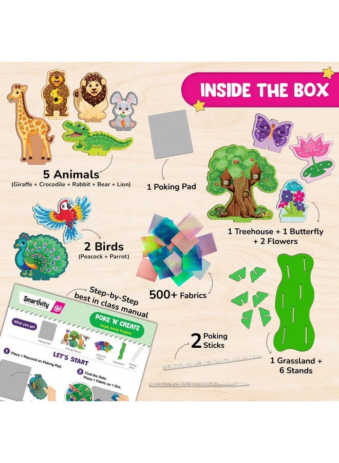 سمارتيفيتي مجموعة SmartCraft Poke 'n' Create DIY للأطفال من سن 4 إلى 10 سنوات، هدية عيد ميلاد إبداعية للبنات والأولاد من سن 4-5-6-7-8-9-10 سنوات، مجموعة أنشطة فنية وحرفية DIY - Image 2