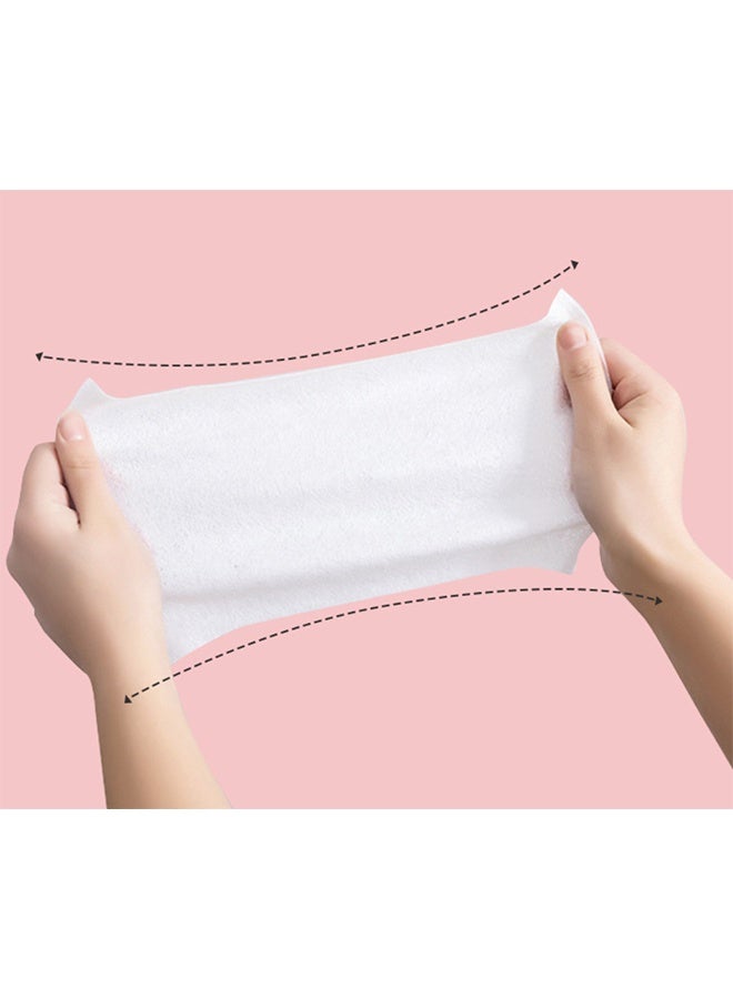 Cleansing Wipes, Strawberry 100% Plant-Based Wet Wipes for Adults & Kids; Gentle on Sensitive Skin, Bathroom & Travel, 5-Pack (50 Counts) - Image 3