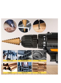 Excefore 26 Pack Woodworking Chamfer Drilling Tools, Including Countersink Drill Bits, Wood Plug Cutter, Step Drill Bit, Center Punch, L-Wrench, for Hardened Metal, Stainless Steel, Cast Iron & Wood Plastic  - Image 3
