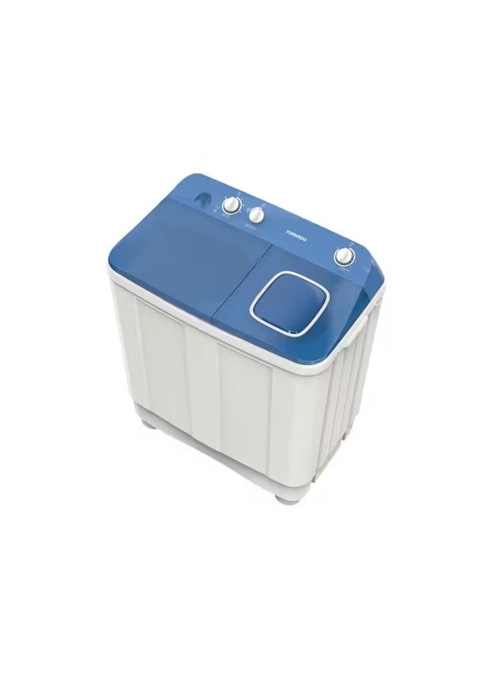 TORNADO Washing Machine Half Auto 7 Kg White x Blue TMH-HS07C(WB)  - Image 1