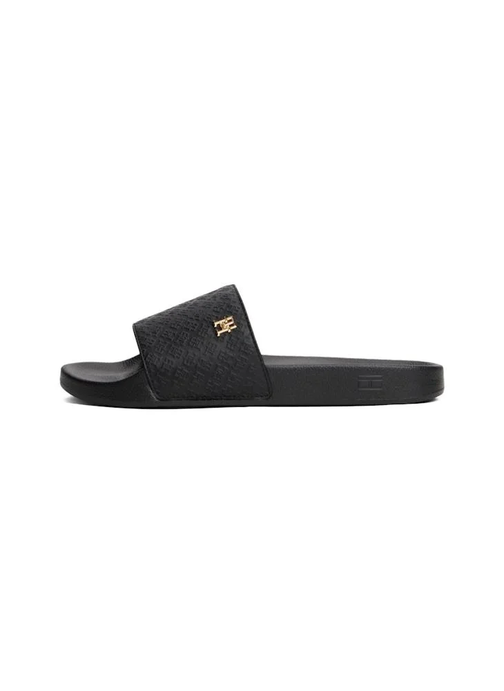 تومي هيلفيغر Embossed TH Monogram Pool Slides