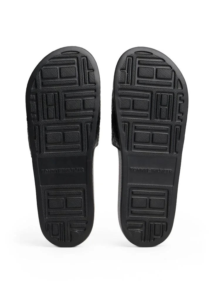 TOMMY HILFIGER Embossed TH Monogram Pool Slides