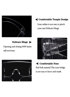 RATSAW Anti Fog Safety Glasses 3 Pack Anti Dust Safety Glasses Eye Protection For Women Men Lab Safety Goggles For Construction Laboratory Outdoor  - Image 4
