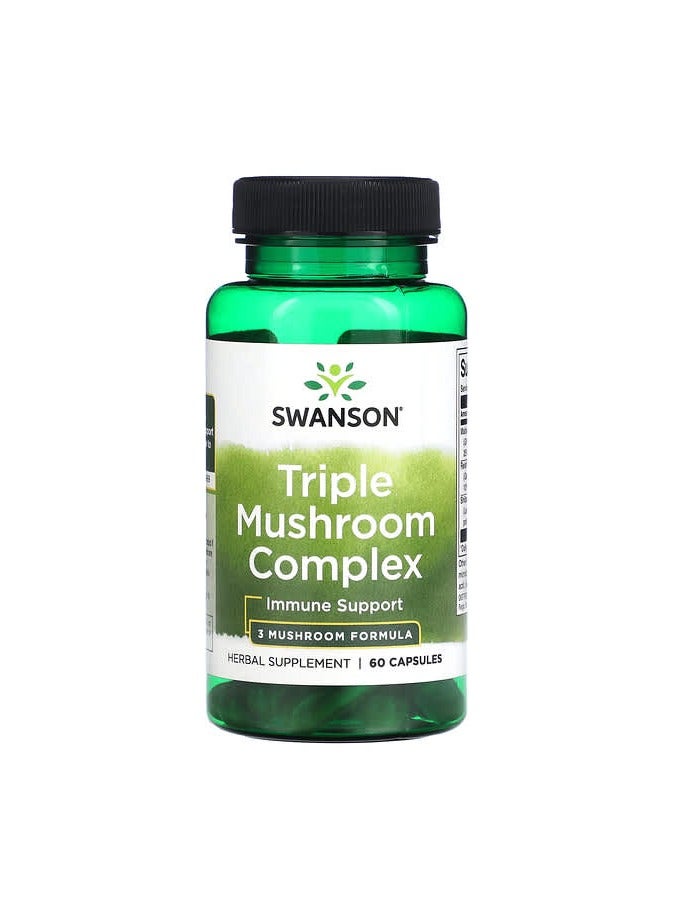 Triple Mushroom Complex, 60 Capsules