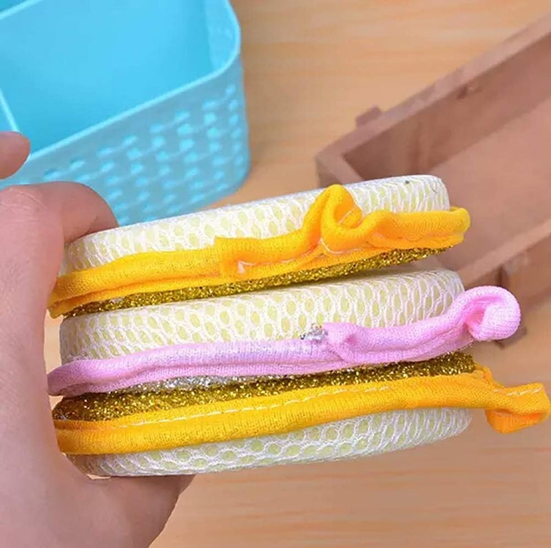 UTENEW 10 Pack Microfiber Scrubbing Pads Dishwashing Scrubber Sponge Dish Scrub Cloths Kitchen Scrub Pads by UTENEW - Image 4