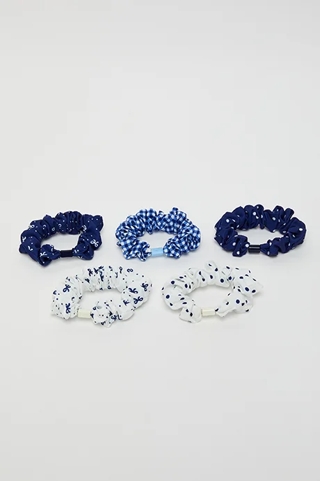أر أند بي 5 Pack Printed Scrunchies