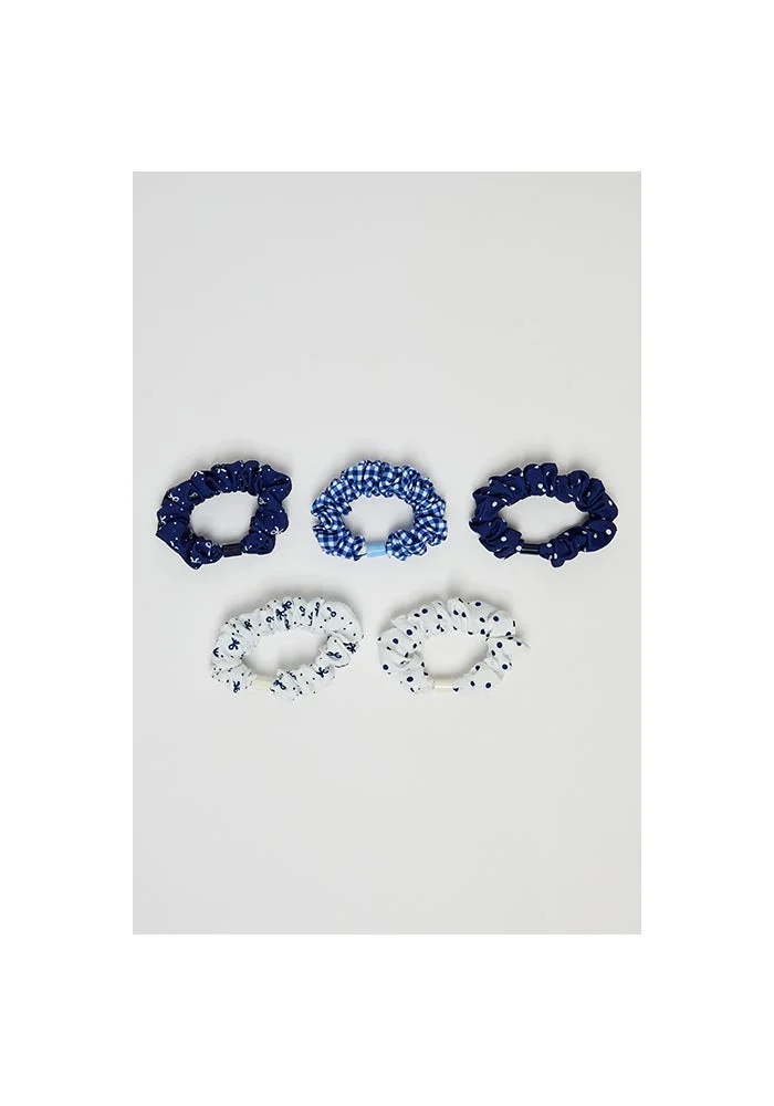 R&b  5 Pack Printed Scrunchies for Women | Best Price UAE