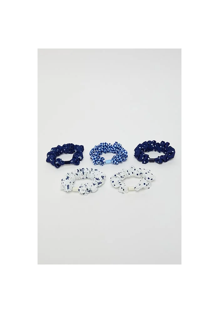 R&b  5 Pack Printed Scrunchies for Women | Best Price UAE