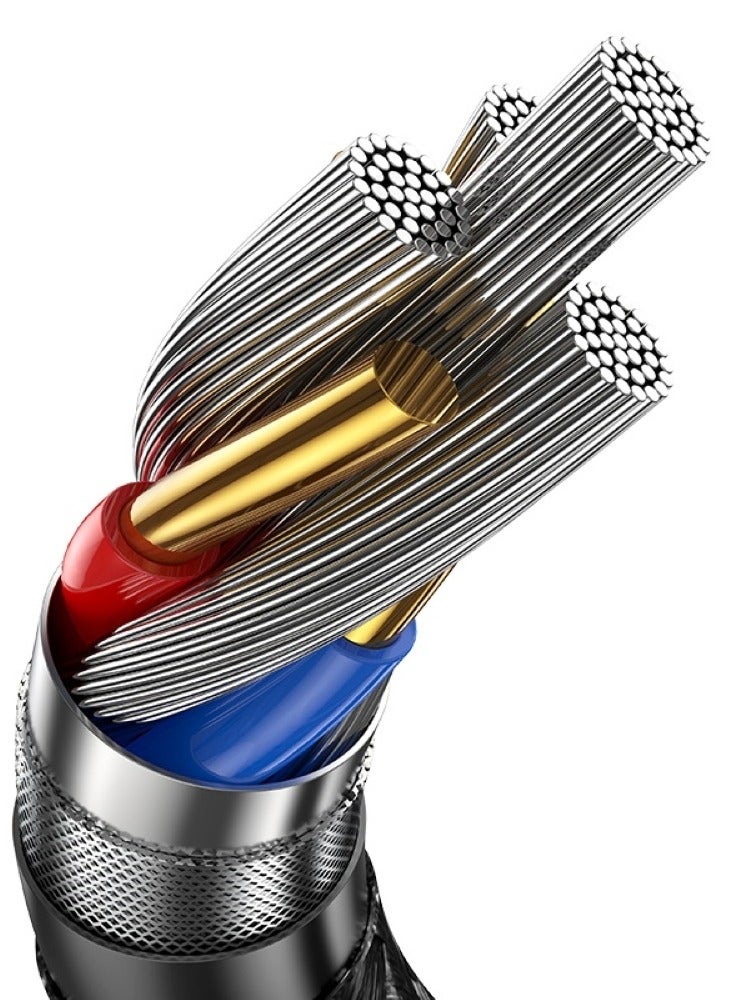 أوسامس كابل شاحن USB C بقوة 240 واط بطول 2 متر، كابل PD 3.1 من النوع إلى النوع C، سلك USB C للشحن السريع، نقل بيانات بسرعة 480 ميجابت في الثانية لجهاز MacBook Pro M3، iPad Pro 2022/Air 5، HP EliteBook، iPhone 16، Galaxy S24/S23 Ultra - Image 4