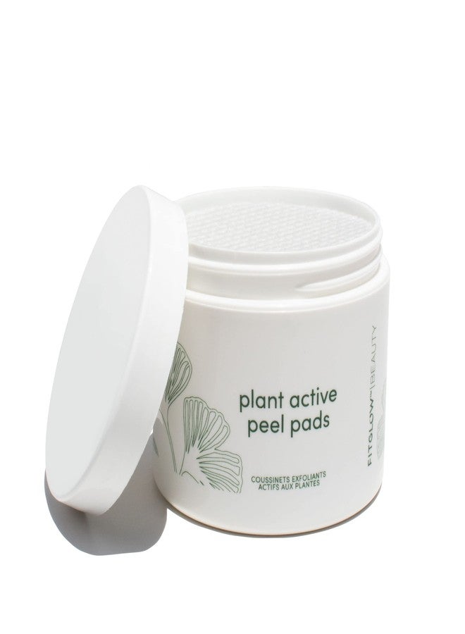 Fitglow Beauty | Plant Active Peel Pads | Mandelic, Salicylic & Citric Acid, Natural & Vegan Face Exfoliating, Skin Resurfacing Facial, Blackhead Remover & Toner Skin Care Wipes | 50 Pads - Image 1
