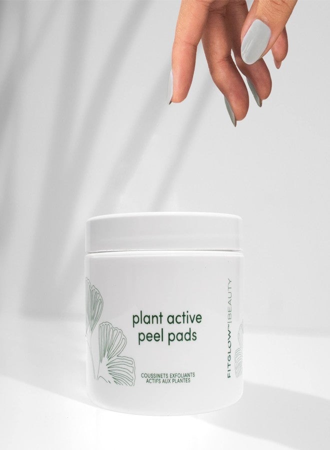 Fitglow Beauty | Plant Active Peel Pads | Mandelic, Salicylic & Citric Acid, Natural & Vegan Face Exfoliating, Skin Resurfacing Facial, Blackhead Remover & Toner Skin Care Wipes | 50 Pads - Image 2