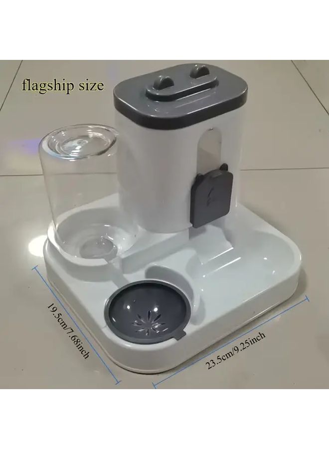 Automatic 2 In 1 Pet Feeder With Water Bottle Blue 33 81oz Capacity Easy Clean Design - Image 4