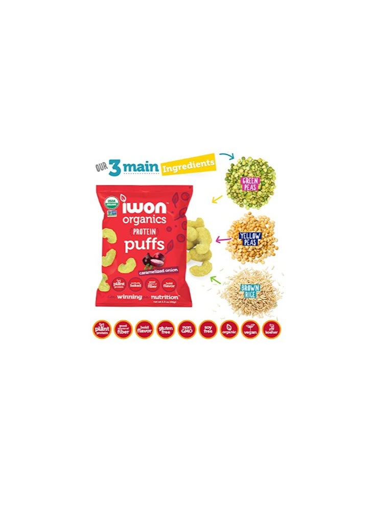 iwon Iwon Organics Caramelized Onion Protein Puffs 42g  - Image 4