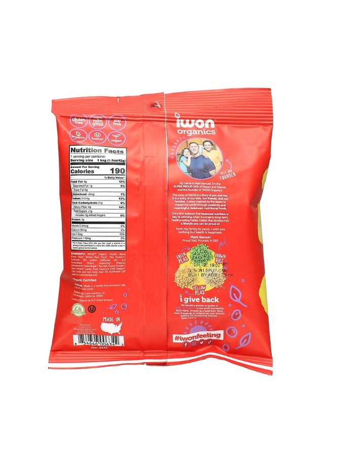 iwon Iwon Organics Caramelized Onion Protein Puffs 42g  - Image 2