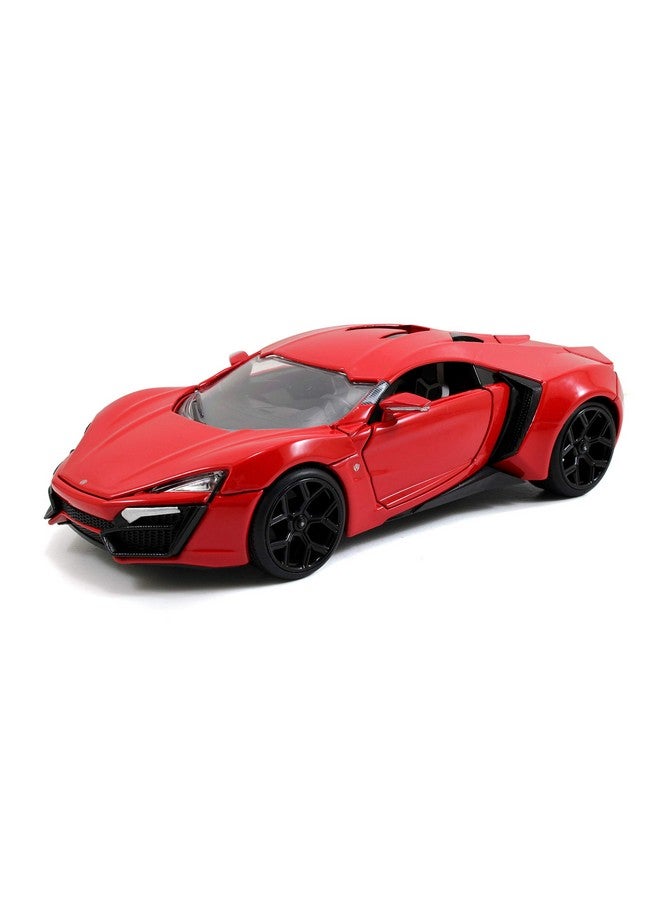 Jada Lykan Hypersport Red Fast & Furious 7" (2015) Movie 1/24 Diecast Model Car - Image 1