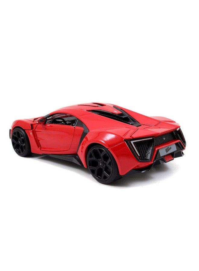 Jada Lykan Hypersport Red Fast & Furious 7" (2015) Movie 1/24 Diecast Model Car - Image 4