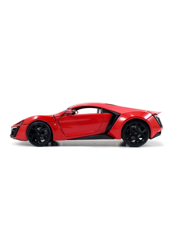 Jada Lykan Hypersport Red Fast & Furious 7" (2015) Movie 1/24 Diecast Model Car - Image 3