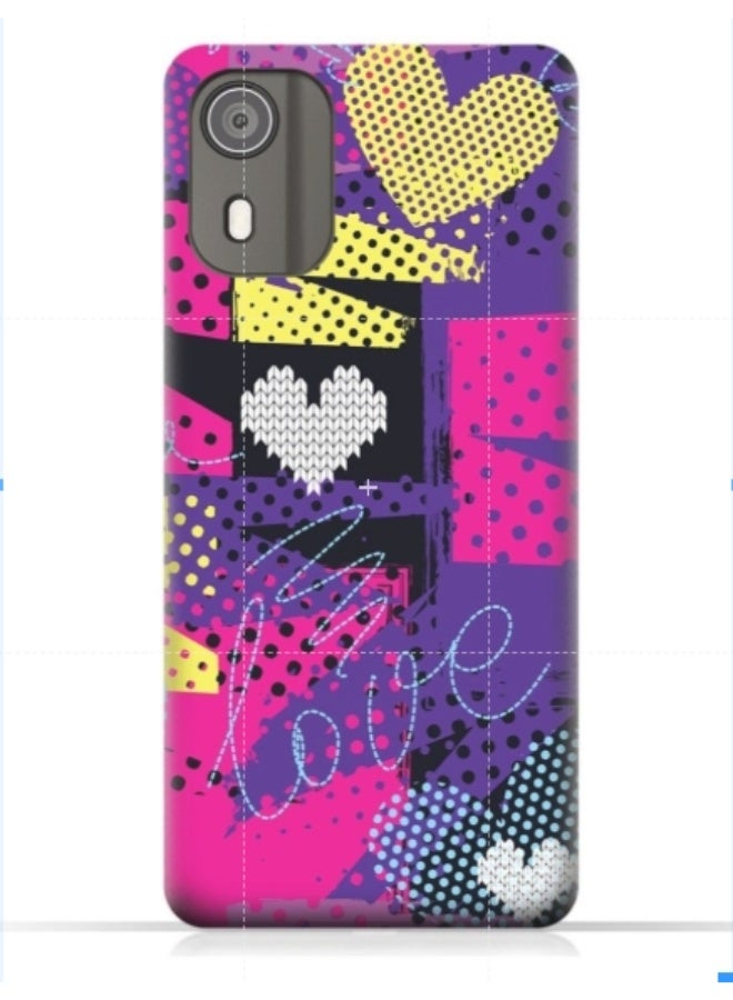 إيه إم سي ديزاين غطاء حماية بطبعة هاتف نوكيا C02