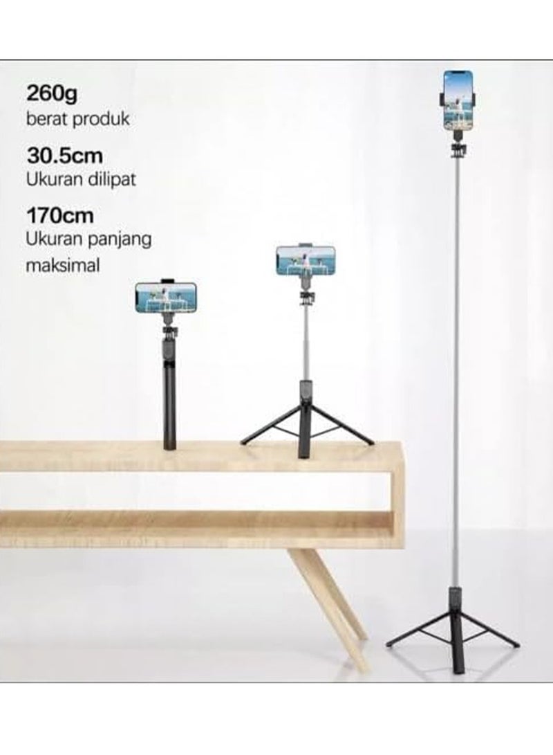 NeePho Bluetooth Selfie Stick with Wireless Remote P170 , Lightweight, Extendable to 132cm, 360° Flexible Tripod, Portable Travel Design, Non-Slip Legs, Compatible with Phones, Cameras, and Lighting Devices - For Professional Photography from Any Angle with High Stability  - Image 4