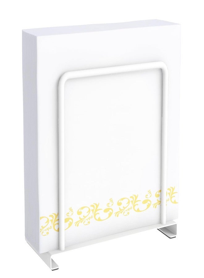 STWWO Napkin Holder for Table, Metal Napkin Holder for Kitchen Dining, Standing Paper Napkin Storage for Table Countertop, White - Image 1