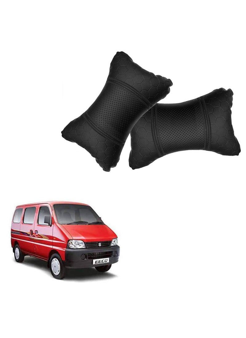 Adroitz Adroitz Black Universal Neck Rest Pillow Faux Leather Material in Football Design for All Cars_1565  - Image 1