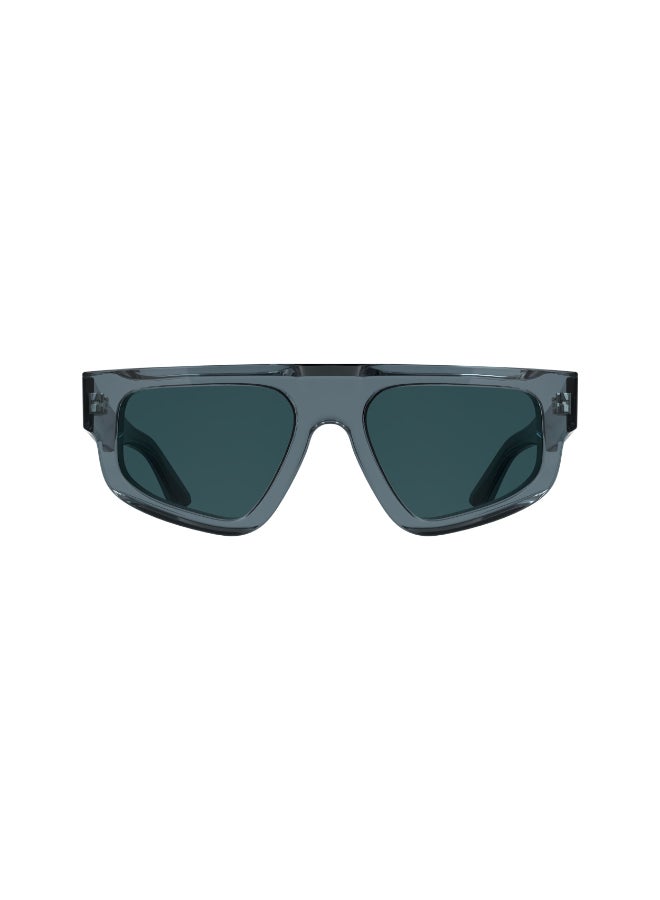 CALVIN KLEIN FULL RIM ACETATE CALVIN KLEIN SUN CK25539S 5419 (400) TRANSPARENT BLUE - Image 1