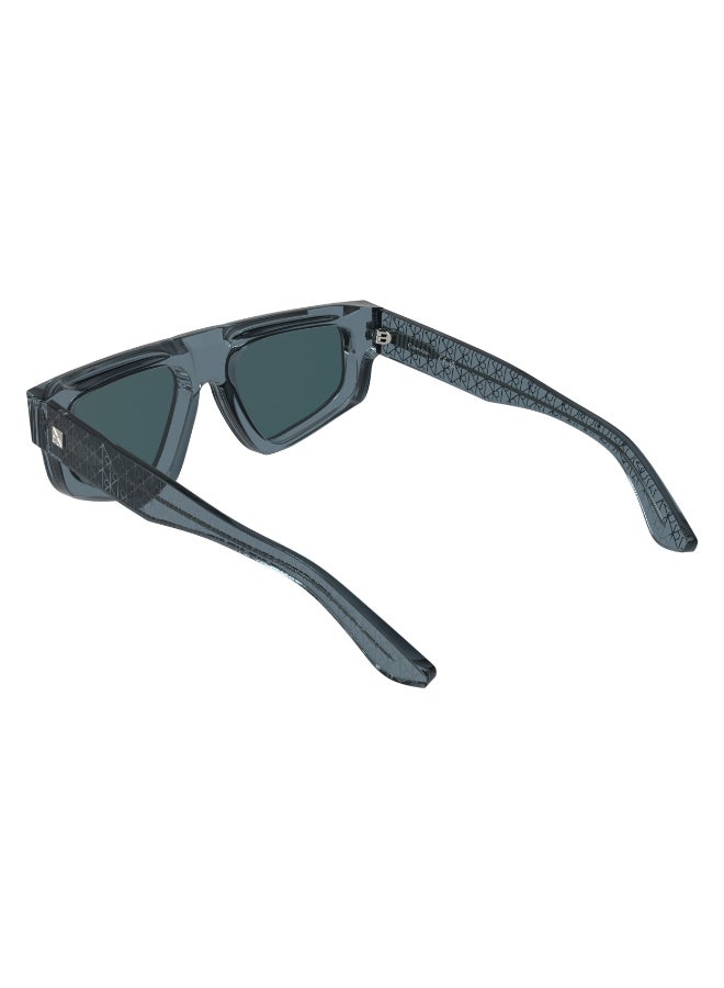 CALVIN KLEIN FULL RIM ACETATE CALVIN KLEIN SUN CK25539S 5419 (400) TRANSPARENT BLUE - Image 5